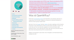 Desktop Screenshot of openwlanmap.org