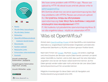 Tablet Screenshot of openwlanmap.org